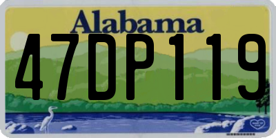 AL license plate 47DP119