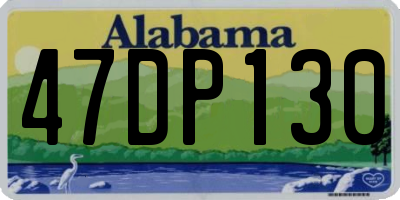 AL license plate 47DP130
