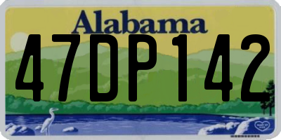AL license plate 47DP142