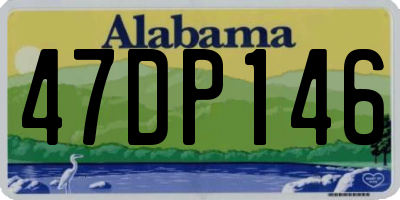AL license plate 47DP146