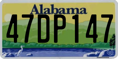 AL license plate 47DP147