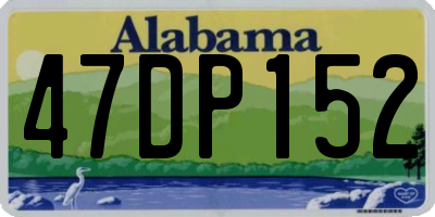 AL license plate 47DP152