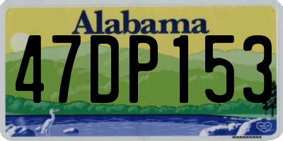 AL license plate 47DP153