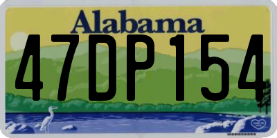 AL license plate 47DP154