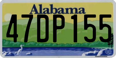 AL license plate 47DP155