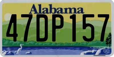 AL license plate 47DP157