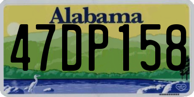 AL license plate 47DP158