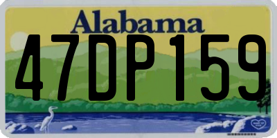 AL license plate 47DP159