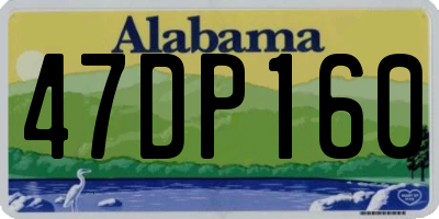 AL license plate 47DP160
