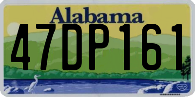 AL license plate 47DP161