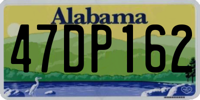 AL license plate 47DP162