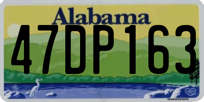 AL license plate 47DP163