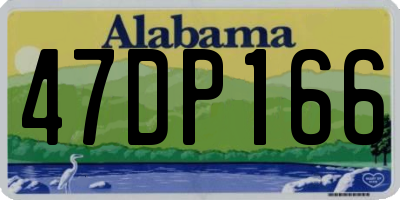 AL license plate 47DP166
