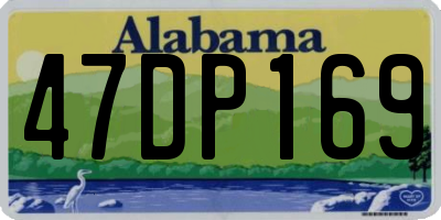 AL license plate 47DP169