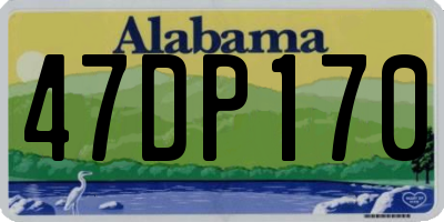 AL license plate 47DP170