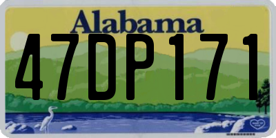AL license plate 47DP171