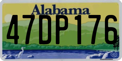 AL license plate 47DP176