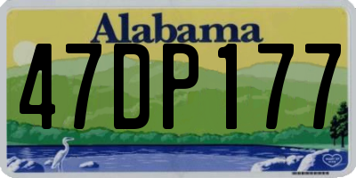 AL license plate 47DP177