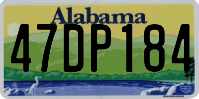 AL license plate 47DP184