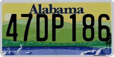 AL license plate 47DP186