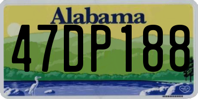 AL license plate 47DP188