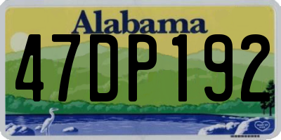 AL license plate 47DP192