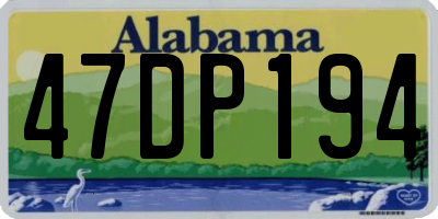 AL license plate 47DP194
