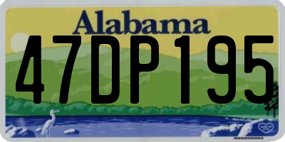 AL license plate 47DP195