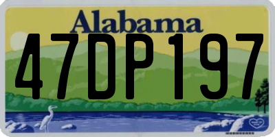 AL license plate 47DP197
