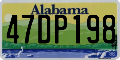 AL license plate 47DP198