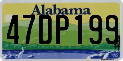 AL license plate 47DP199