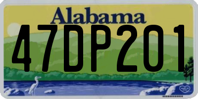 AL license plate 47DP201