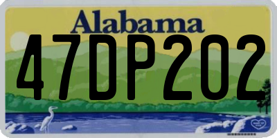 AL license plate 47DP202