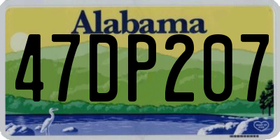 AL license plate 47DP207