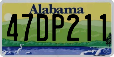 AL license plate 47DP211