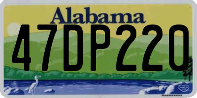 AL license plate 47DP220