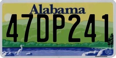 AL license plate 47DP241