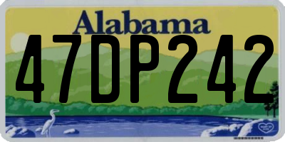 AL license plate 47DP242