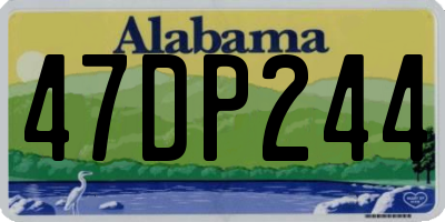 AL license plate 47DP244