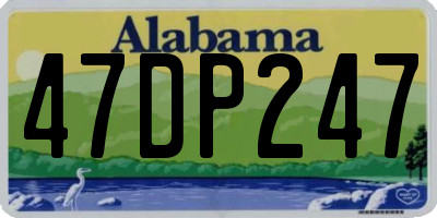 AL license plate 47DP247