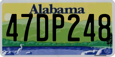 AL license plate 47DP248