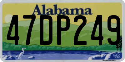 AL license plate 47DP249