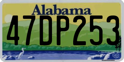 AL license plate 47DP253