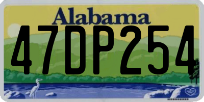 AL license plate 47DP254