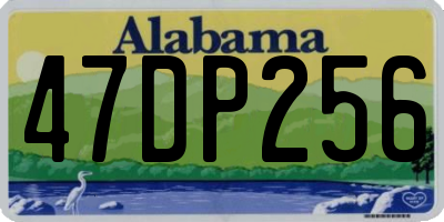 AL license plate 47DP256