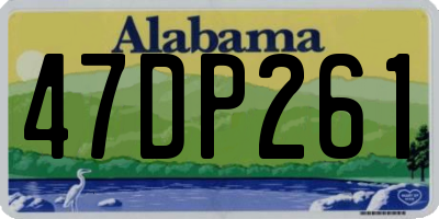 AL license plate 47DP261
