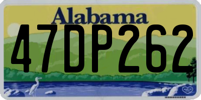 AL license plate 47DP262