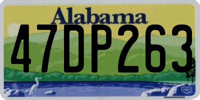 AL license plate 47DP263