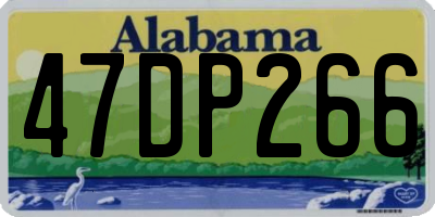 AL license plate 47DP266
