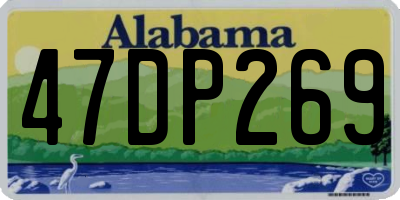 AL license plate 47DP269